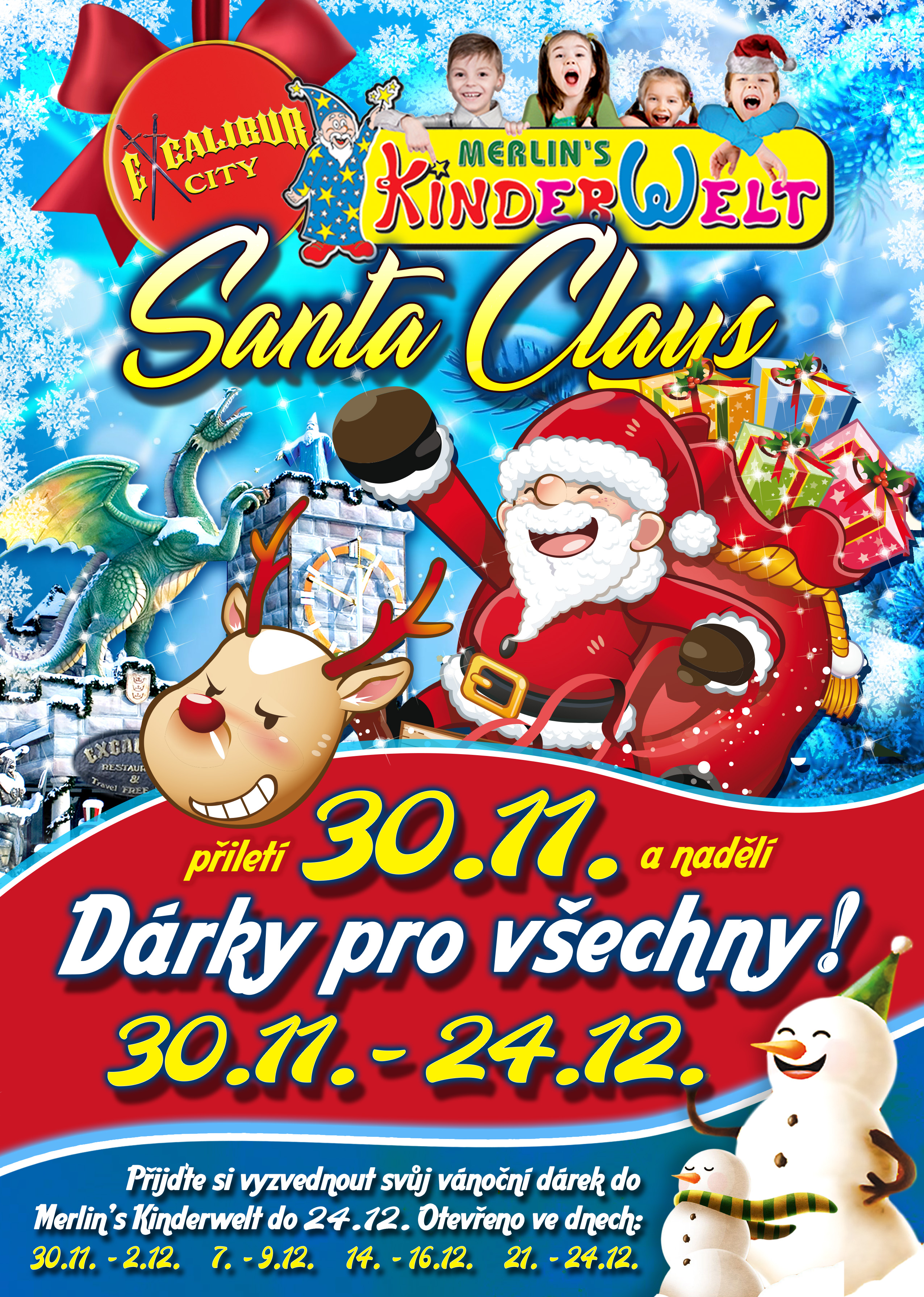 Pohádkové Vánoce v Excalibur City